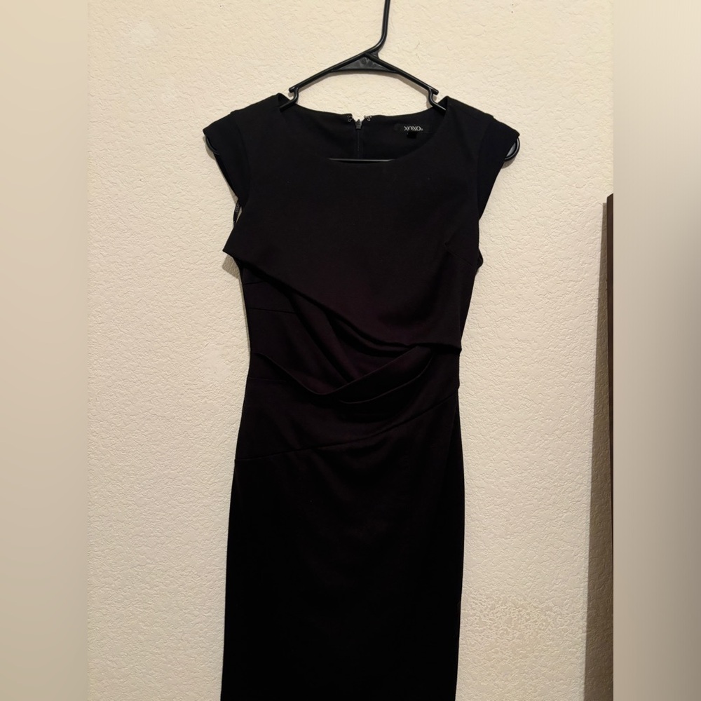 XOXO Black Midi Dress